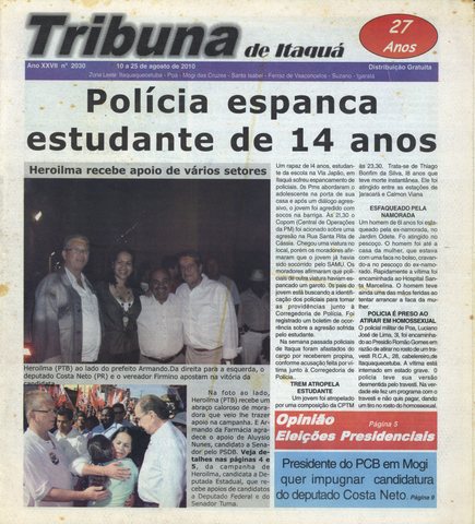Capa - Ed.2030 - agosto 2010