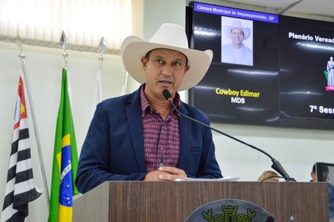 Indicação do vereador Cowboy Edimar foi aceita pela Prefeitura
