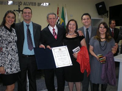Delegado João Roque Américo recebeu o Título de Cidadão Itaquaquecetubense em 2010. A homenagem foi uma iniciativa do vereador Celso Reis.