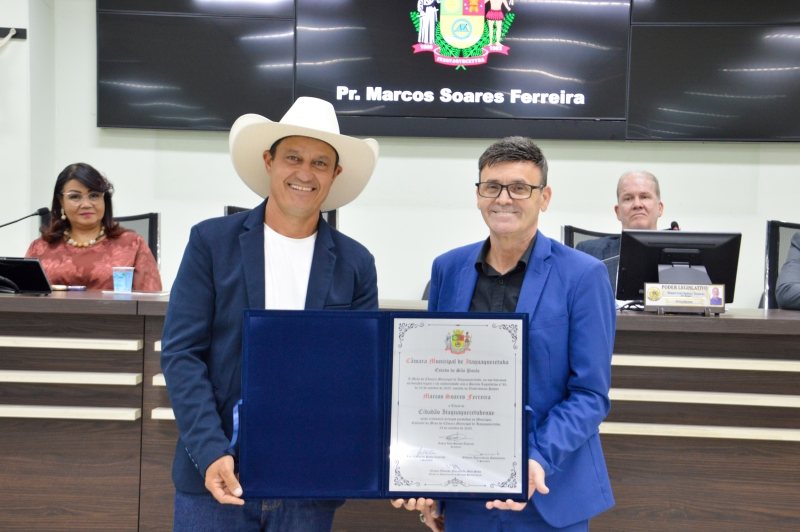 Honraria foi uma iniciativa do vereador Cowboy Edimar