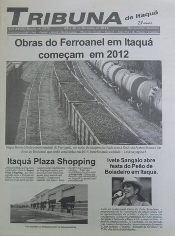 Capa - Ed.2032 - setembro 2011