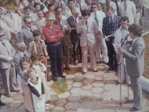 Inauguração do obelisco do Rotary
